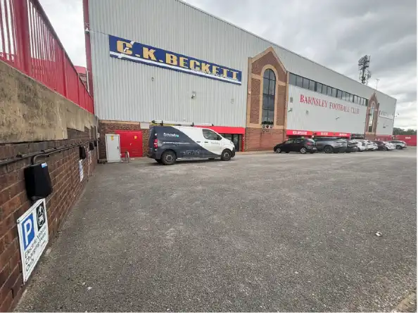 EV Charger Installation for Stadiums 1 ev charger installation at football stadium